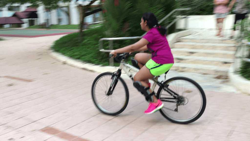 My shy and reluctant teenager picked up the cycling