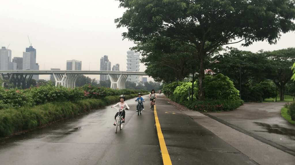 The sheer delight on his face when he realised he's cycling, was the most precious sight.