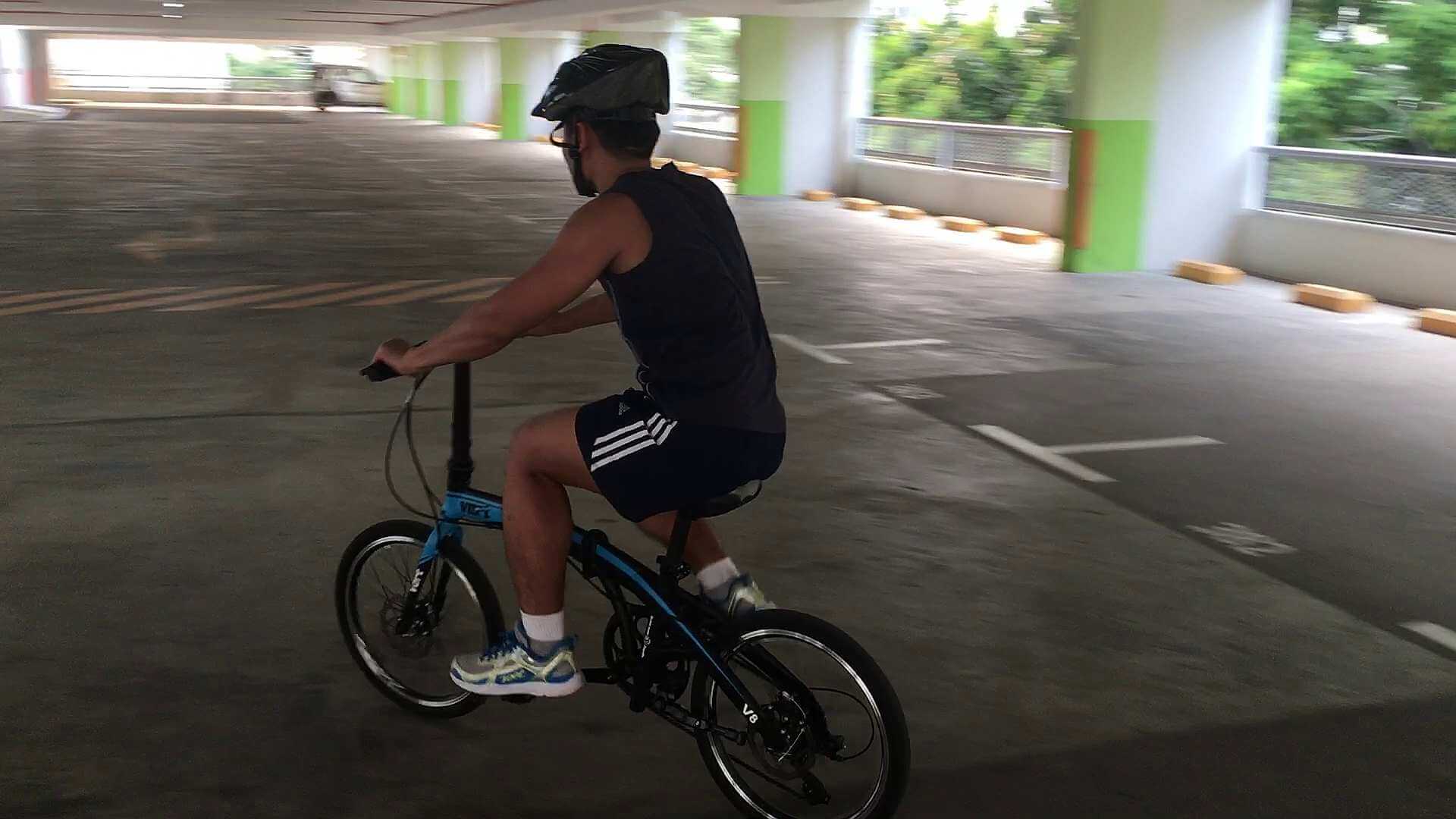 Up and cycling after 2 hours