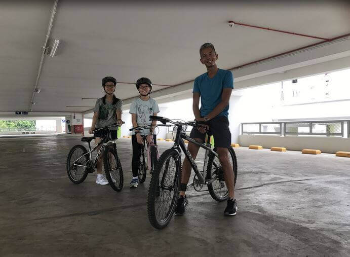 I am convinced by his teaching and training steps. The environment is learn how to cycle is perfect!